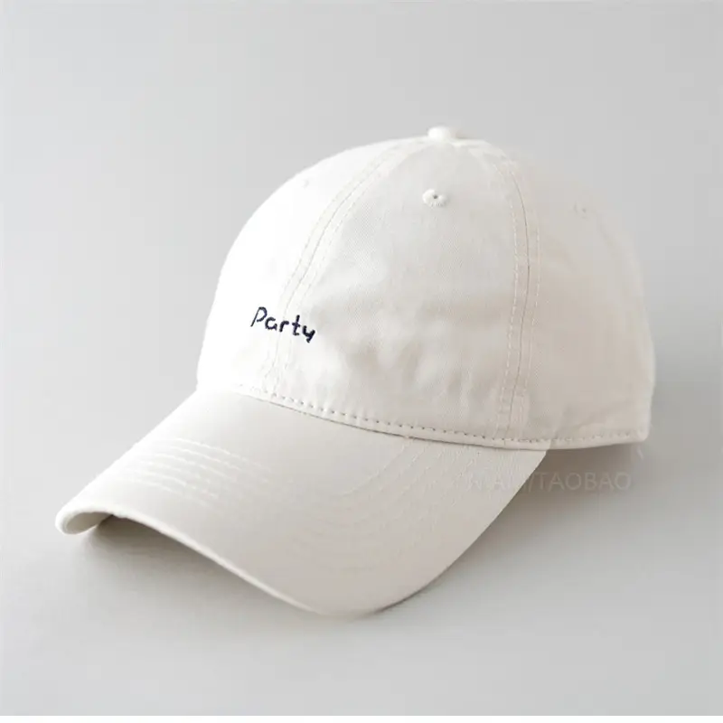 Black Embroidered Baseball Cap for Men Women Casual Sunshade