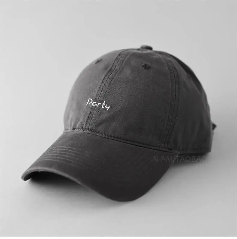 Black Embroidered Baseball Cap for Men Women Casual Sunshade — feature 9