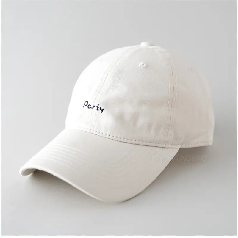 Black Embroidered Baseball Cap for Men Women Casual Sunshade