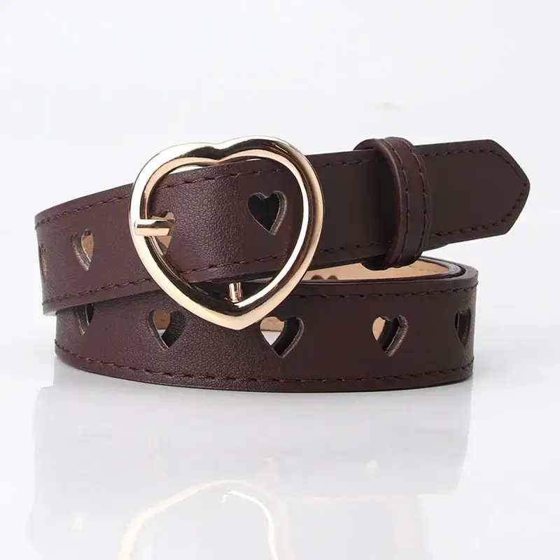 White Heart Hollow Belt for Women All Match
