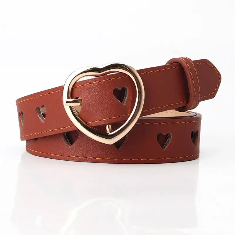 White Heart Hollow Belt for Women All Match