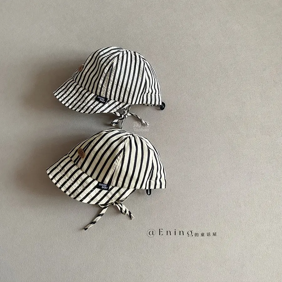 2025 New South Korea Baby Sun Visor Cap Striped Thin - Image 7