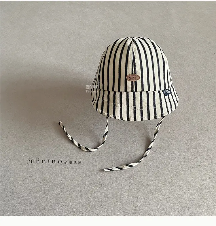 2025 New South Korea Baby Sun Visor Cap Striped Thin — feature 16