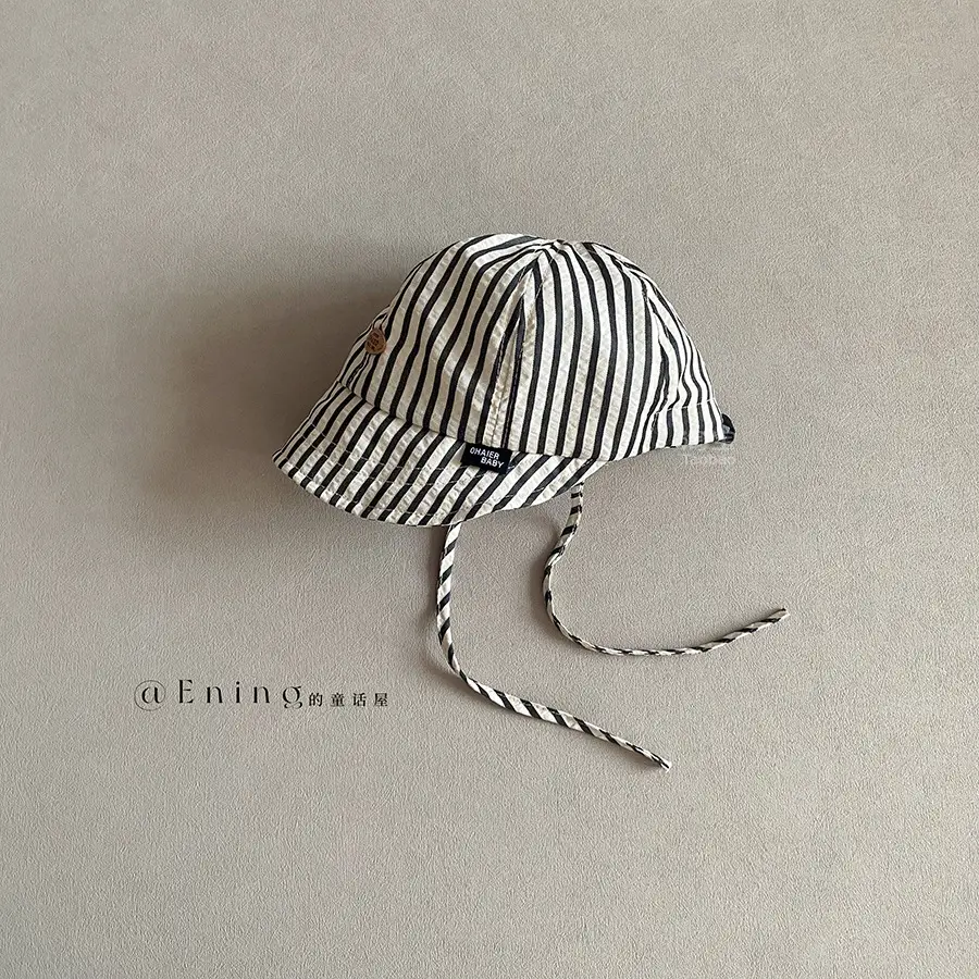 2025 New South Korea Baby Sun Visor Cap Striped Thin - Image 2