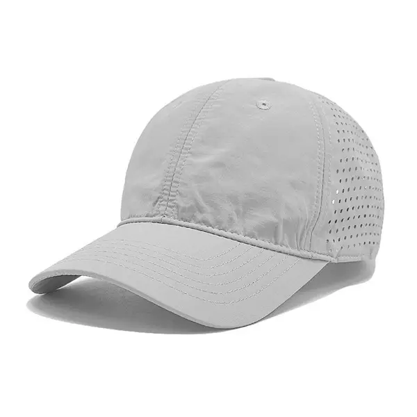 Beige Mesh Baseball Cap 12CM Height 7.5CM Width - Image 2
