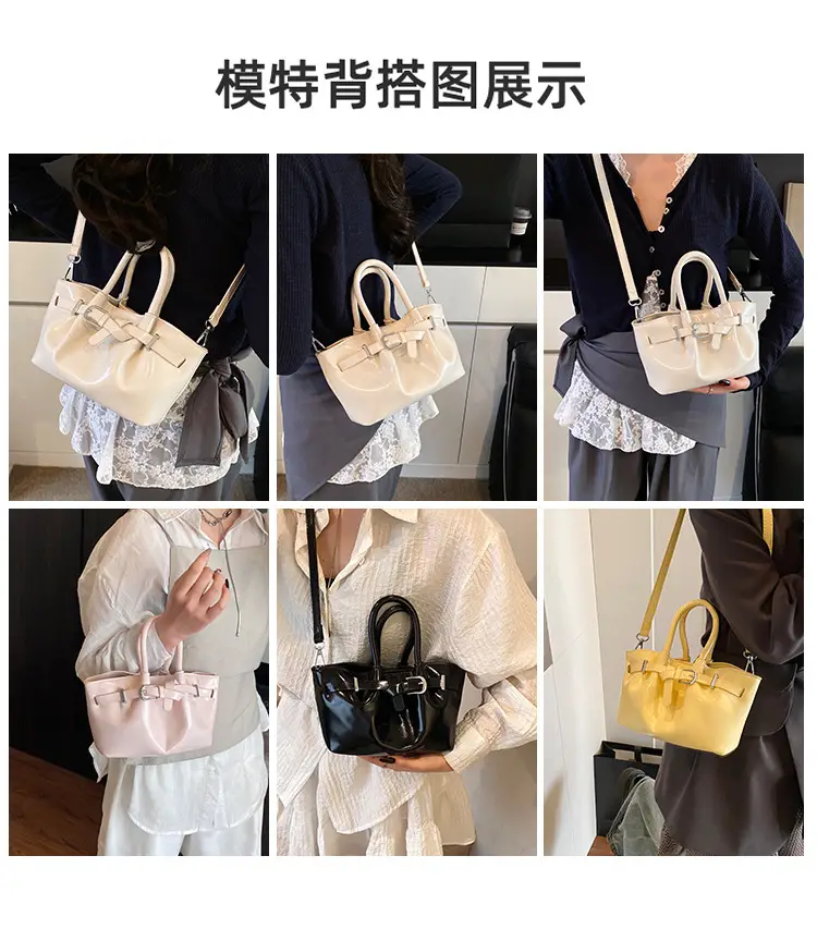Korean Style Beige Leather Bucket Bag 2025 — feature 11