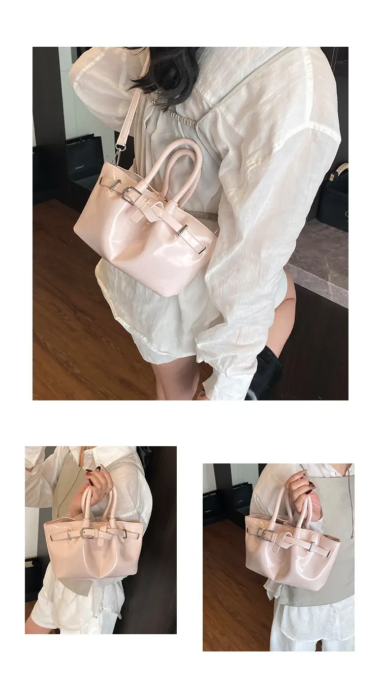 Korean Style Beige Leather Bucket Bag 2025 — feature 13