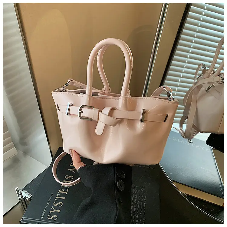Korean Style Beige Leather Bucket Bag 2025 — feature 20