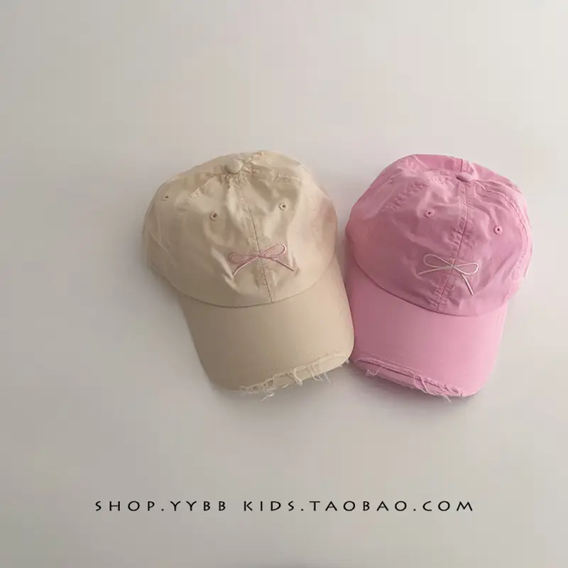 Sweet Bow Kids Hats Summer Sunscreen Cap Baby Girl Travel Spring Baseball Cap - Image 5