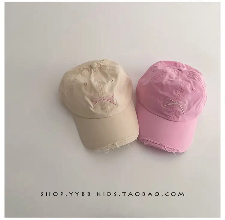 Sweet Bow Kids Hats Summer Sunscreen Cap Baby Girl Travel Spring Baseball Cap — feature 1