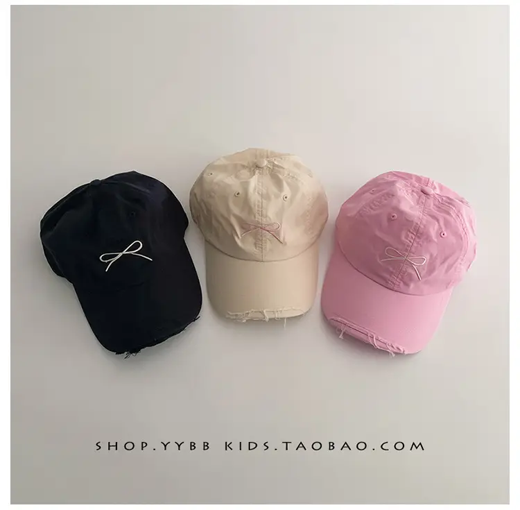 Sweet Bow Kids Hats Summer Sunscreen Cap Baby Girl Travel Spring Baseball Cap — feature 2