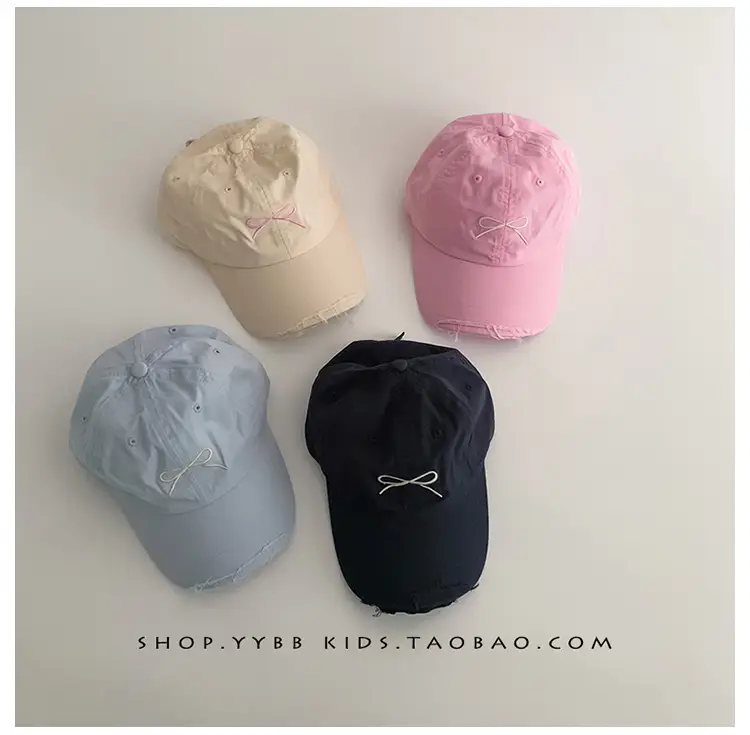 Sweet Bow Kids Hats Summer Sunscreen Cap Baby Girl Travel Spring Baseball Cap — feature 3