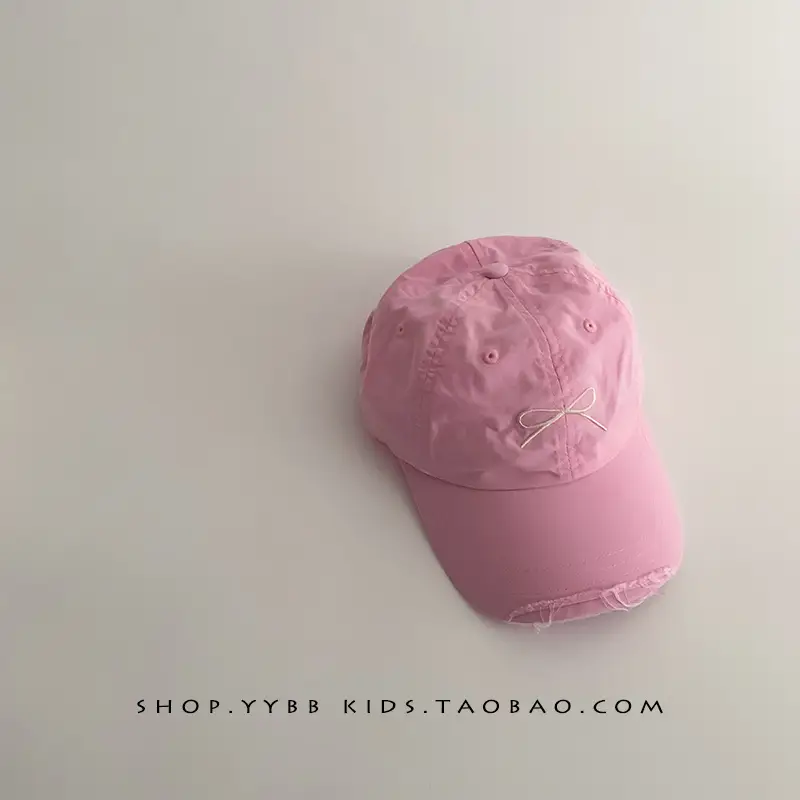 Sweet Bow Kids Hats Summer Sunscreen Cap Baby Girl Travel Spring Baseball Cap - Image 3