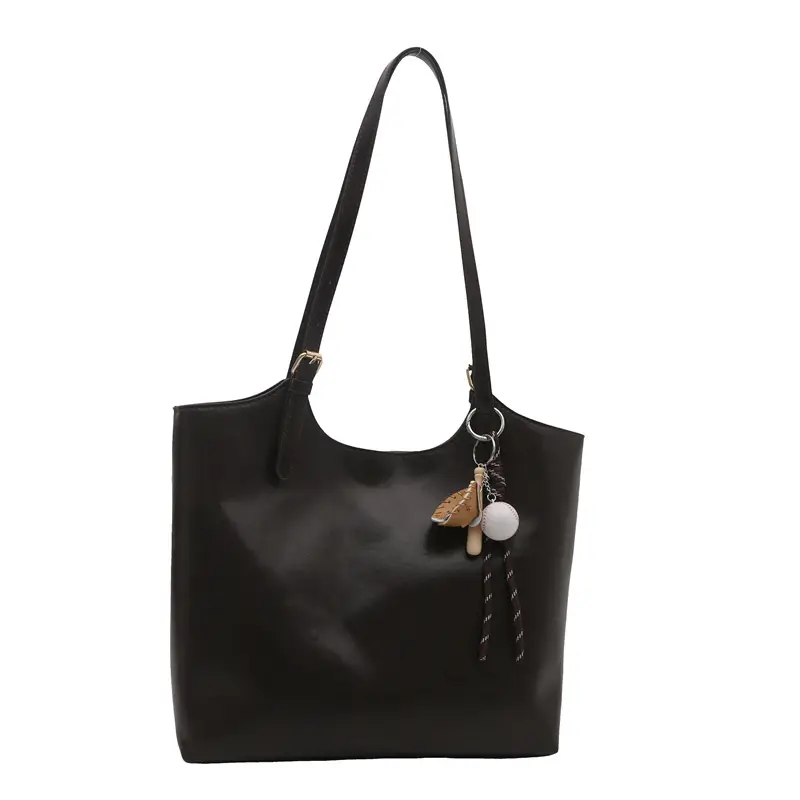 Vintage Wax Leather Tote Bag Women All Match Large Capacity - Image 9
