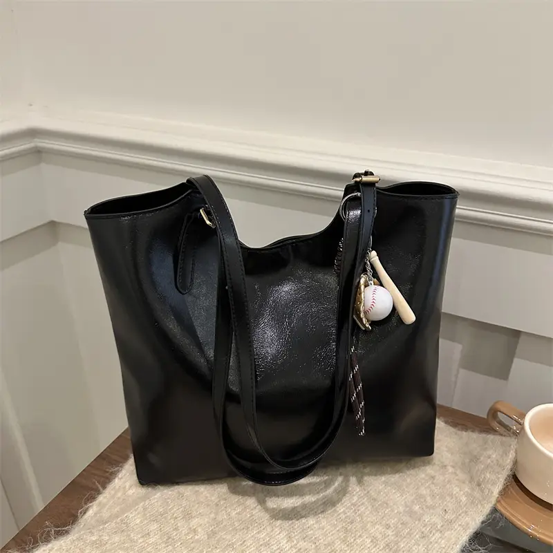 Vintage Wax Leather Tote Bag Women All Match Large Capacity — feature 13