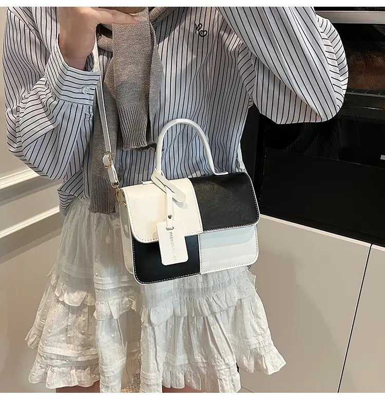 Women's 2-Piece Suede Crossbody Bag White Pink Blue — feature 14