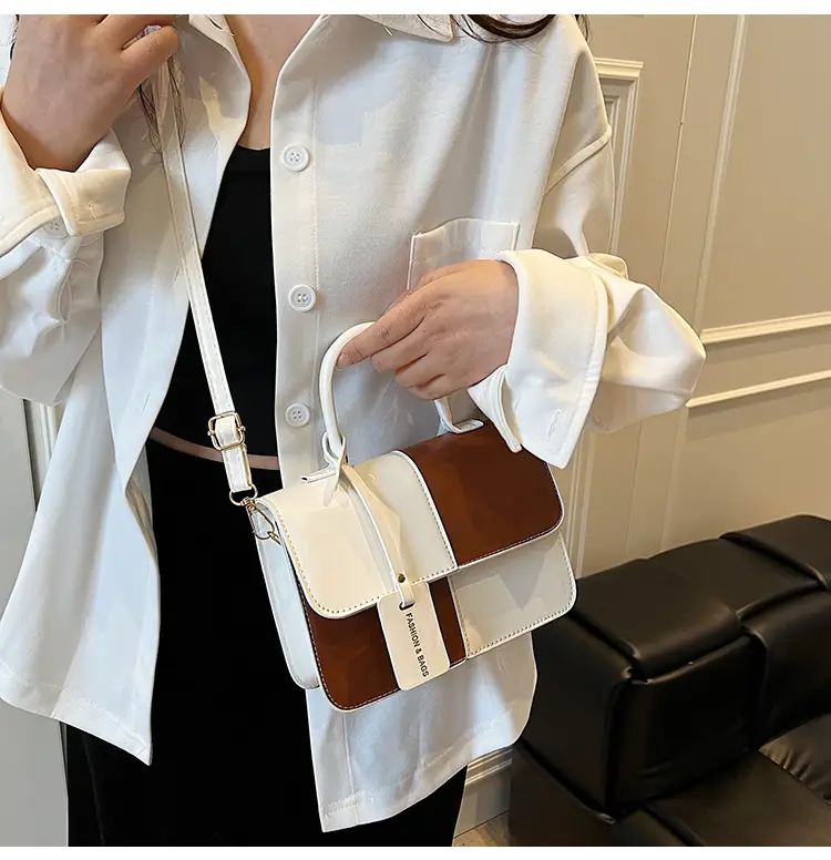 Women's 2-Piece Suede Crossbody Bag White Pink Blue — feature 18