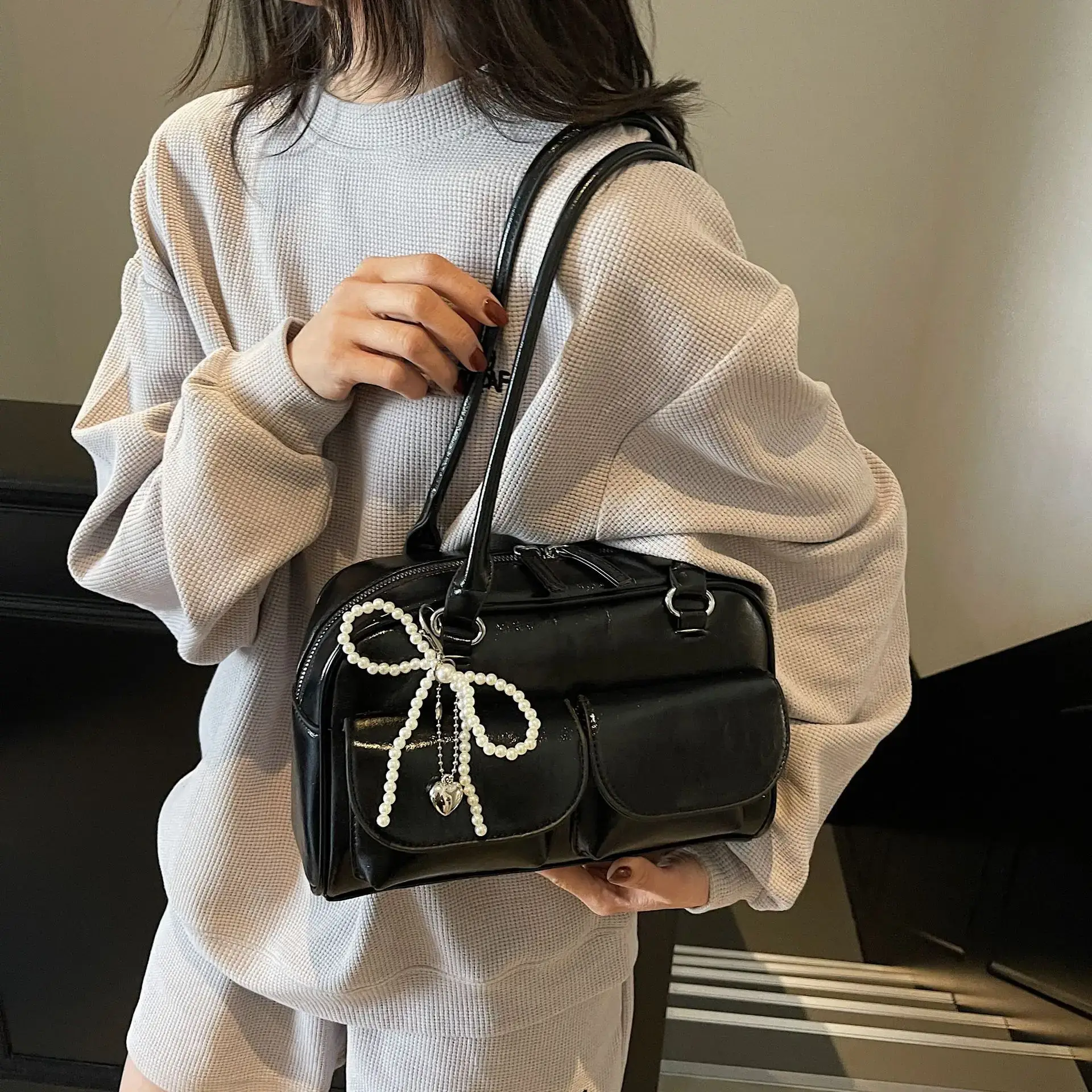 Silver Korean Style Shoulder Bag 2025 New - Image 6