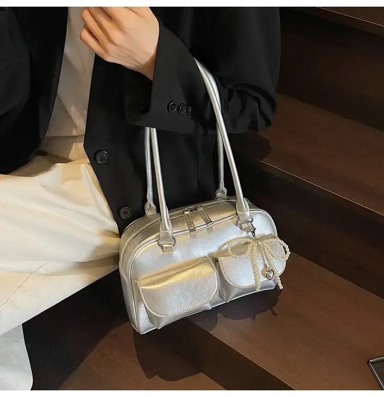 Silver Korean Style Shoulder Bag 2025 New — feature 16