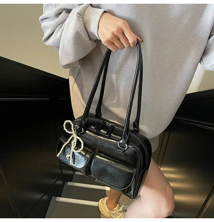 Silver Korean Style Shoulder Bag 2025 New — feature 37