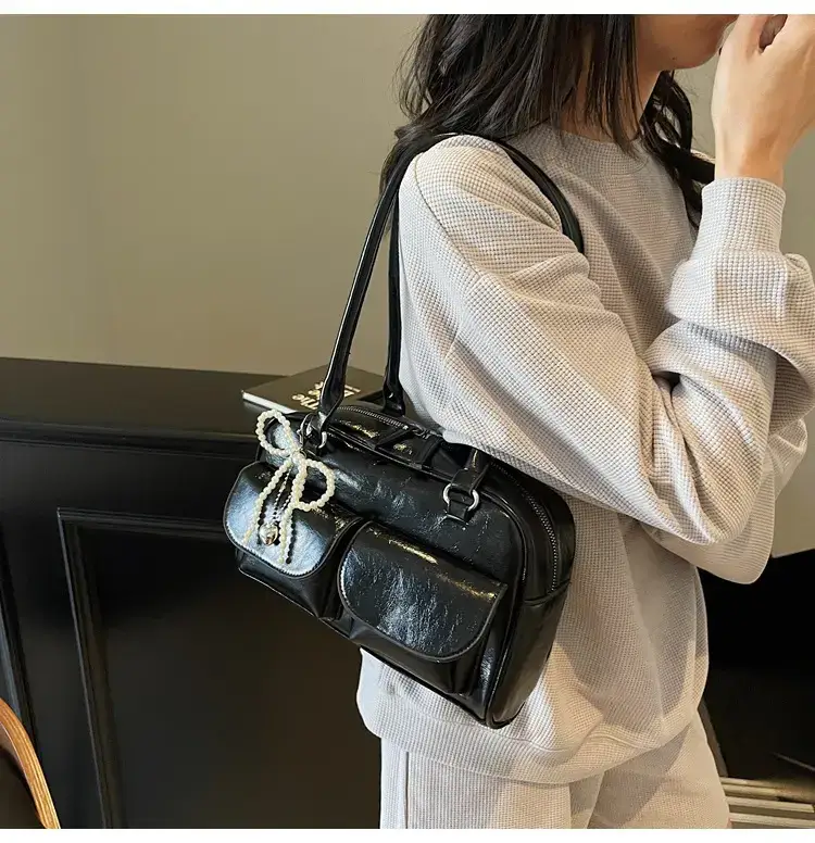 Silver Korean Style Shoulder Bag 2025 New — feature 42