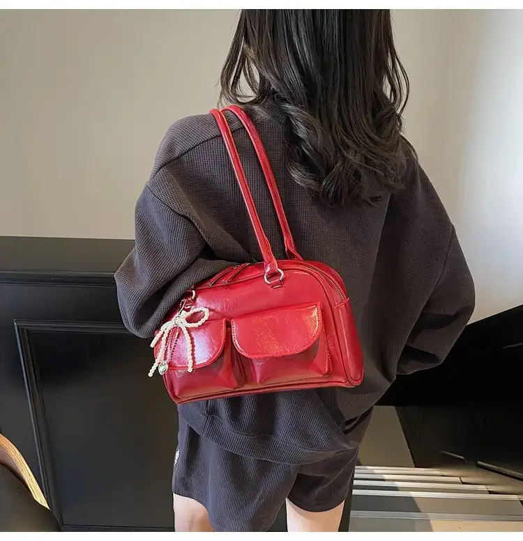 Silver Korean Style Shoulder Bag 2025 New — feature 44