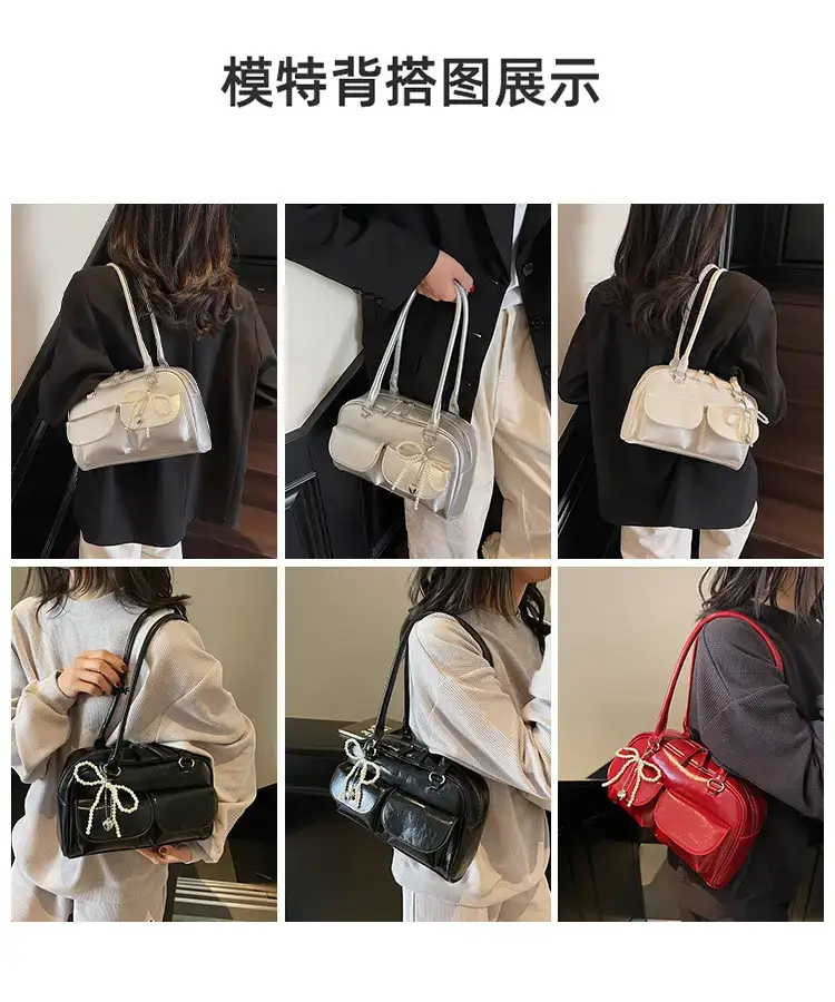 Silver Korean Style Shoulder Bag 2025 New — feature 8