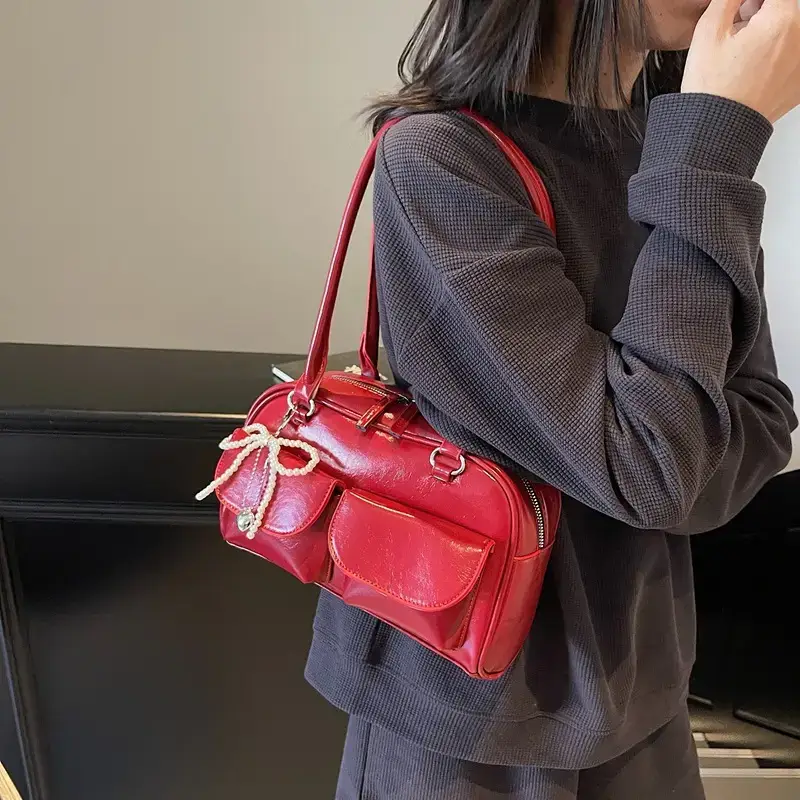 Silver Korean Style Shoulder Bag 2025 New - Image 3