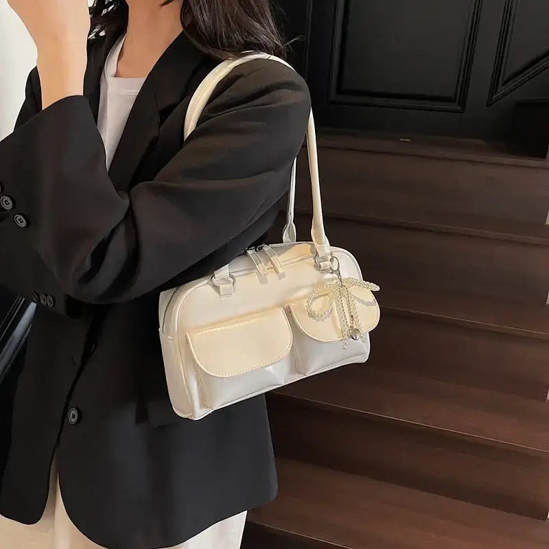Silver Korean Style Shoulder Bag 2025 New - Image 4