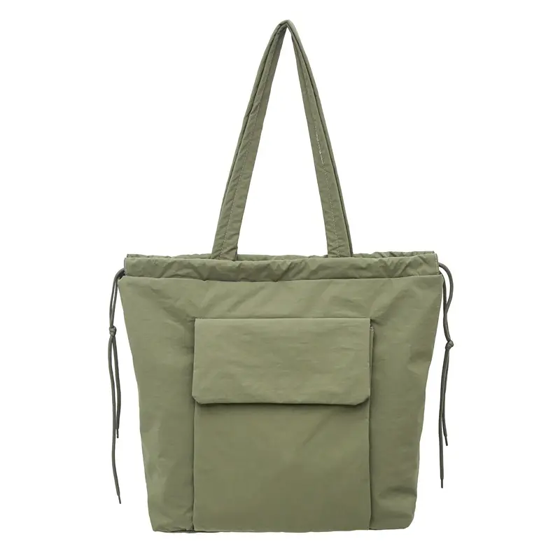 Simple Drawstring Shoulder Bag for Men Light Pink 2025 - Image 10