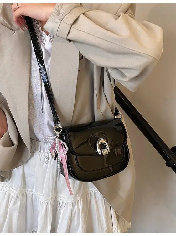 Women's Patent Leather Crossbody Bag Spring Summer 2025 - Image 6