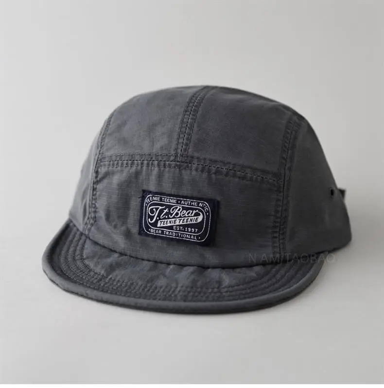 Vintage Distressed Patchwork Baseball Cap Brown American Style — feature 7