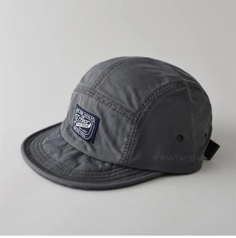Vintage Distressed Patchwork Baseball Cap Brown American Style — feature 8