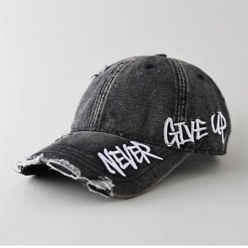 Men Women Couple Never Give Up Baseball Cap - Image 9