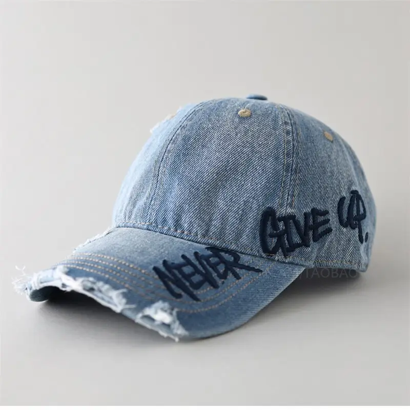 Men Women Couple Never Give Up Baseball Cap - Image 10