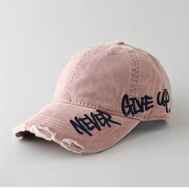 Men Women Couple Never Give Up Baseball Cap - Image 12