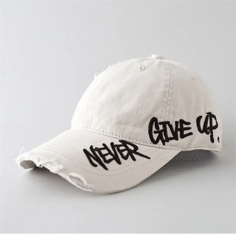 Men Women Couple Never Give Up Baseball Cap - Image 13