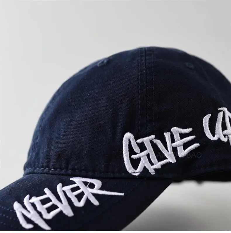 Men Women Couple Never Give Up Baseball Cap — feature 12
