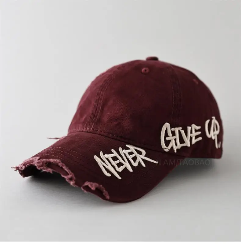 Men Women Couple Never Give Up Baseball Cap — feature 6