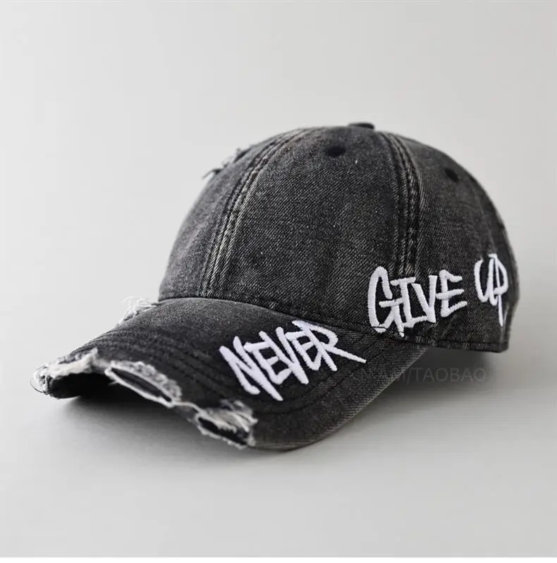 Men Women Couple Never Give Up Baseball Cap — feature 7
