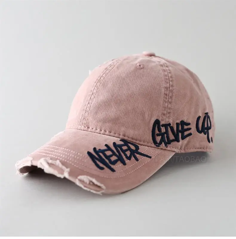 Men Women Couple Never Give Up Baseball Cap — feature 8