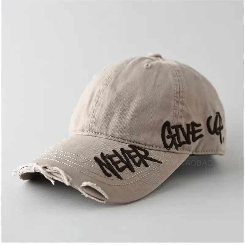Men Women Couple Never Give Up Baseball Cap - Image 2