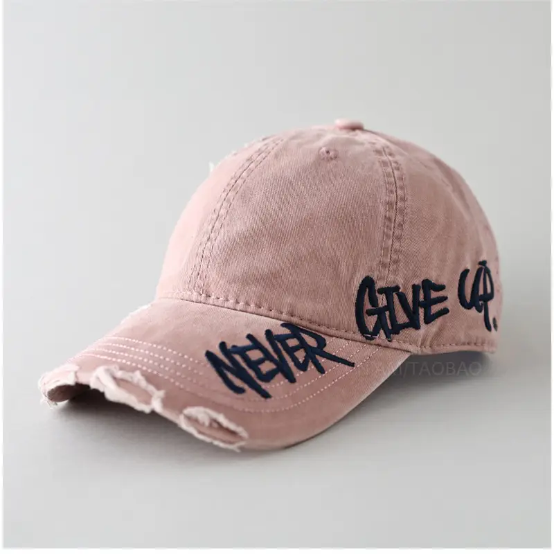 Men Women Couple Never Give Up Baseball Cap - Image 4
