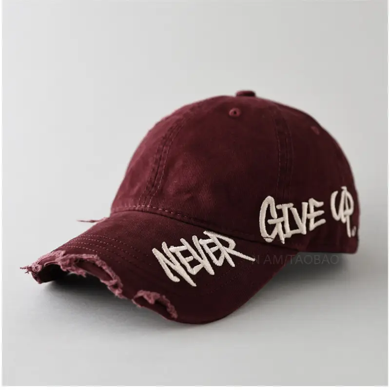Men Women Couple Never Give Up Baseball Cap - Image 6