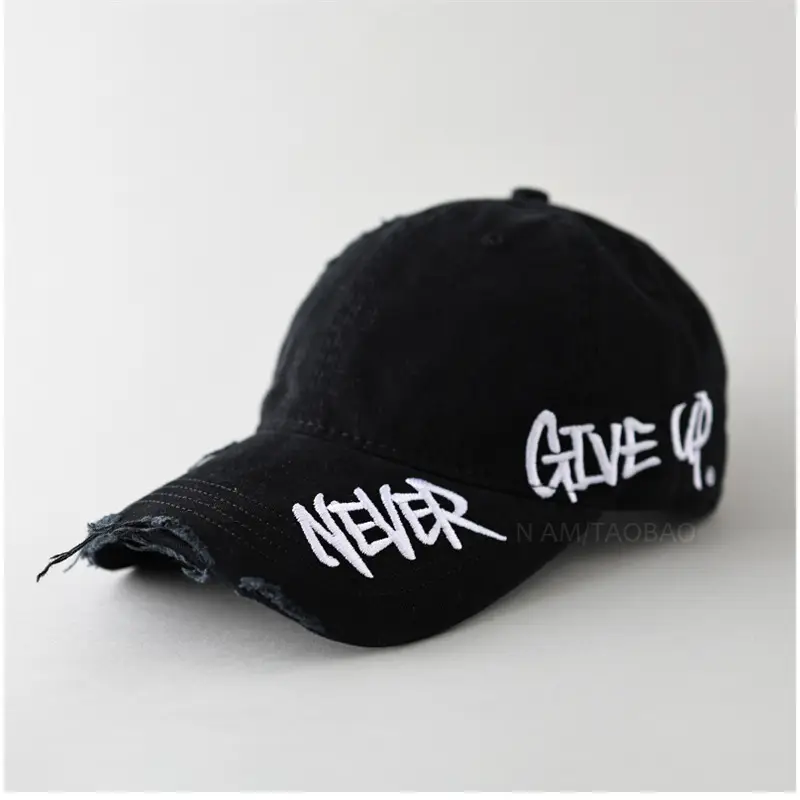 Men Women Couple Never Give Up Baseball Cap - Image 8