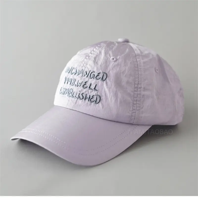 Black Korean-style Baseball Cap for Men Women
