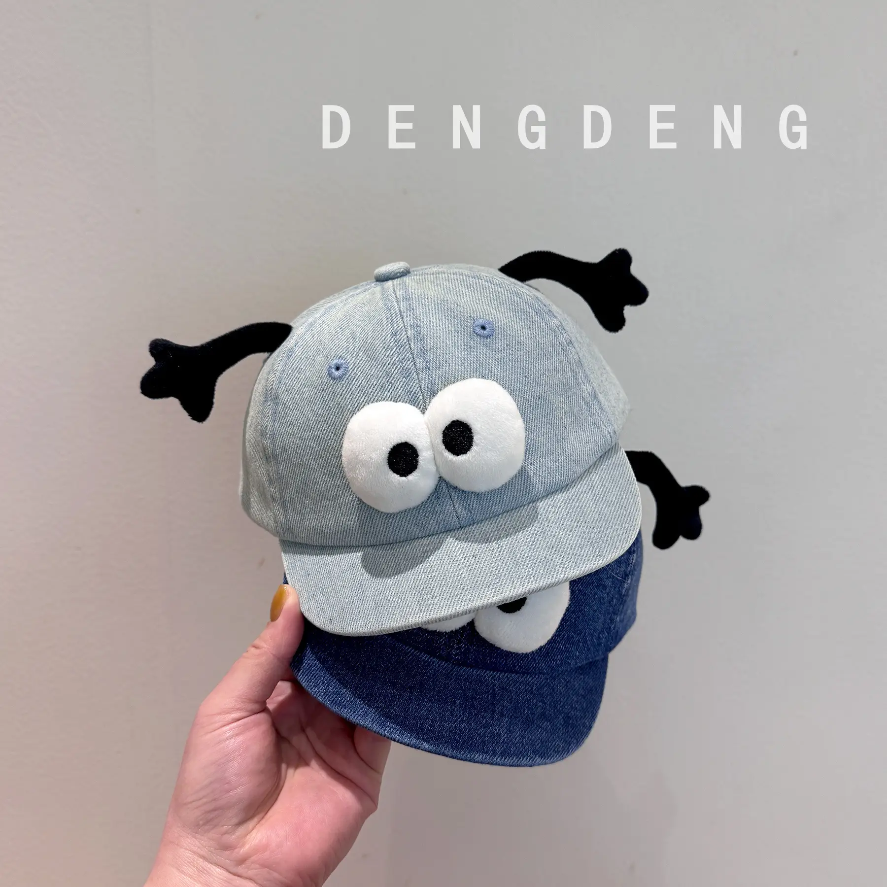 Cute Ghost Baby Cap for Boys Girls Super Cute Wash Denim — feature 2