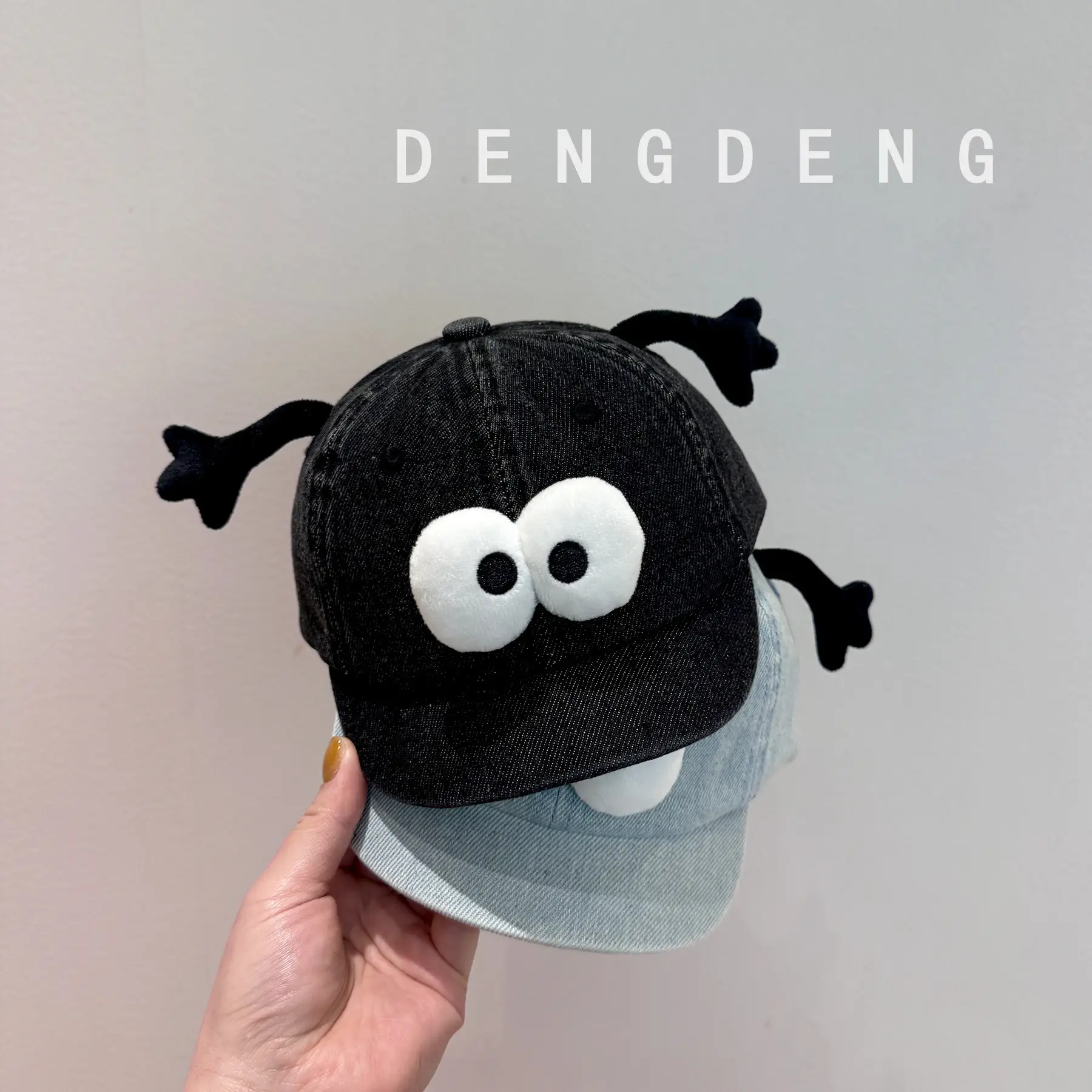 Cute Ghost Baby Cap for Boys Girls Super Cute Wash Denim — feature 3