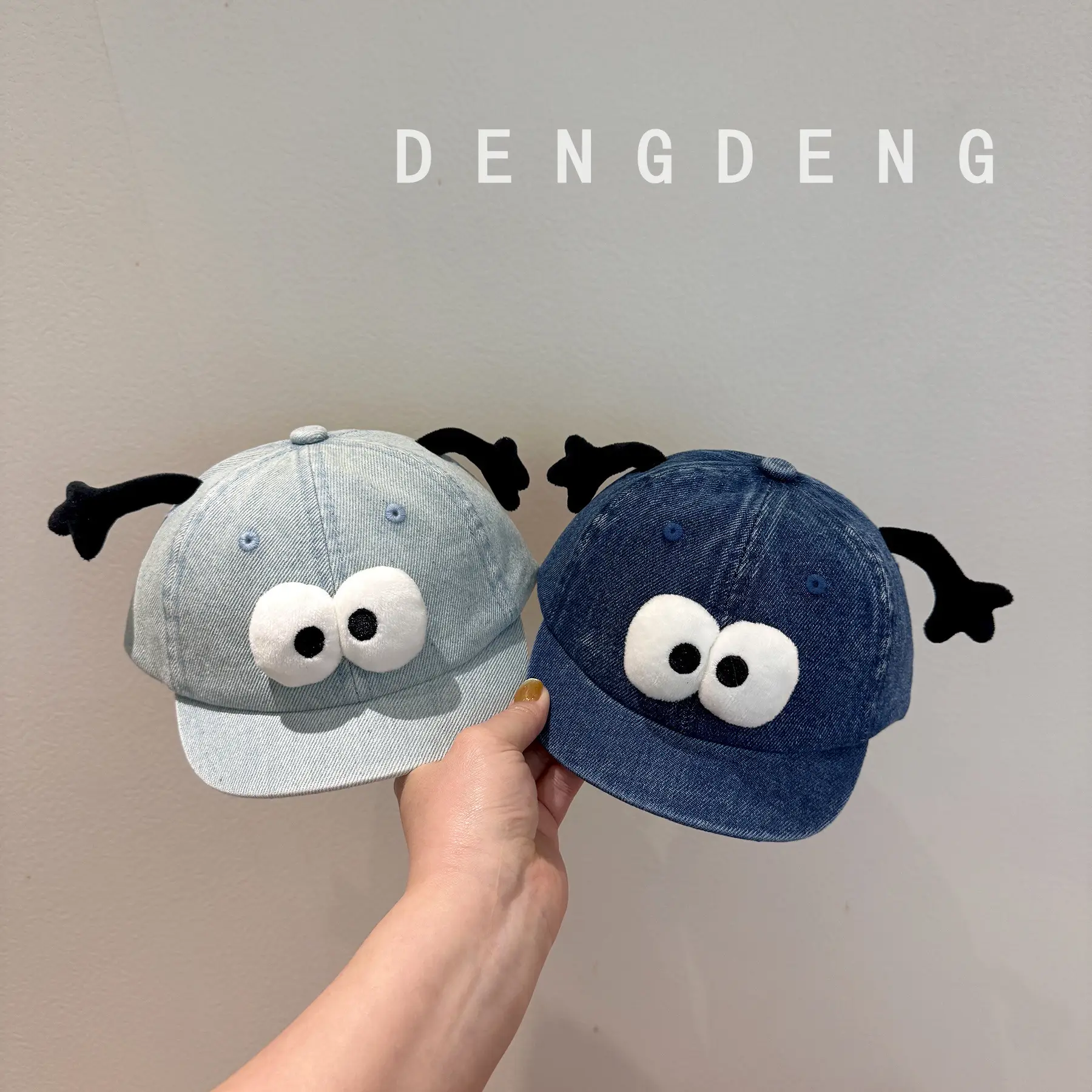 Cute Ghost Baby Cap for Boys Girls Super Cute Wash Denim — feature 4