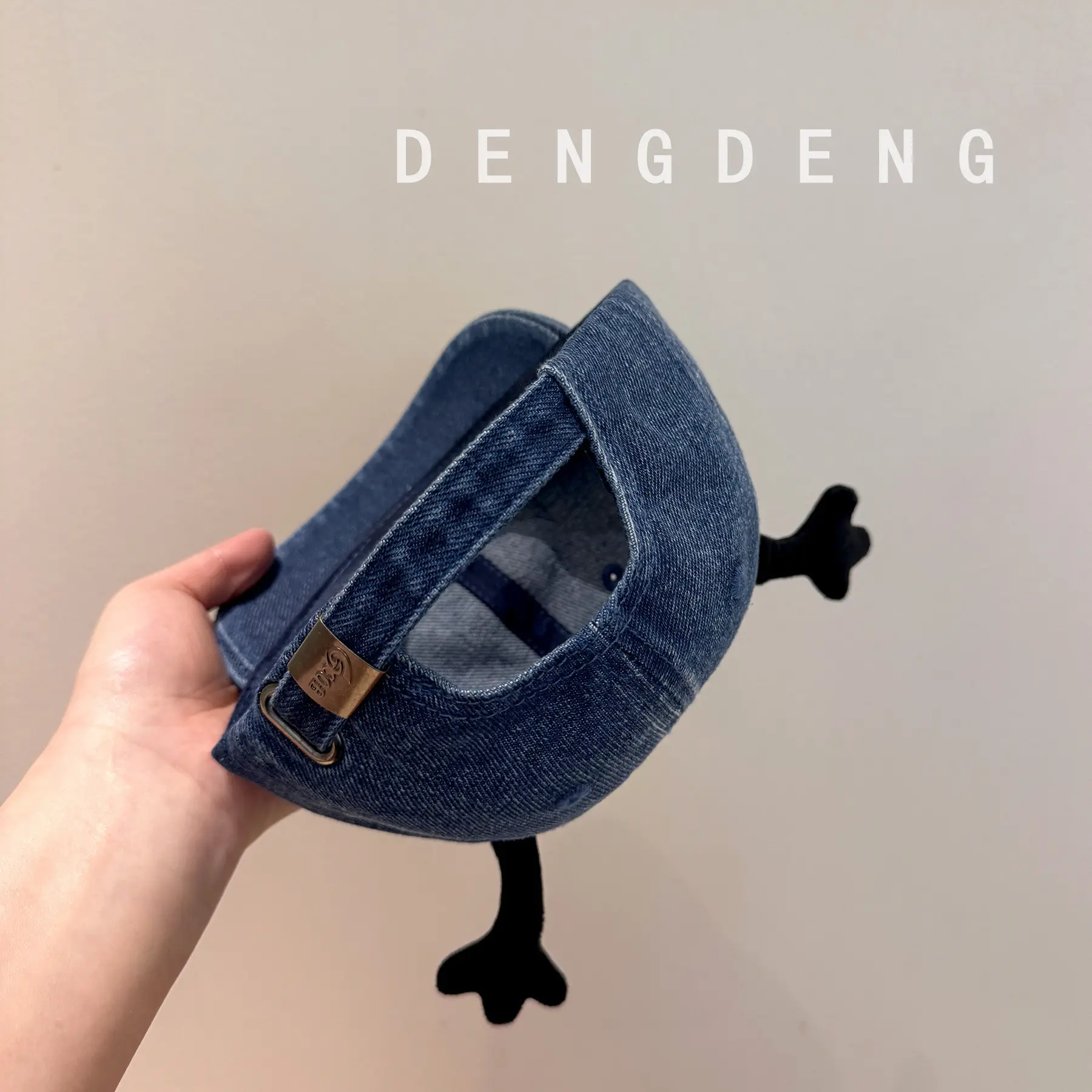 Cute Ghost Baby Cap for Boys Girls Super Cute Wash Denim — feature 5